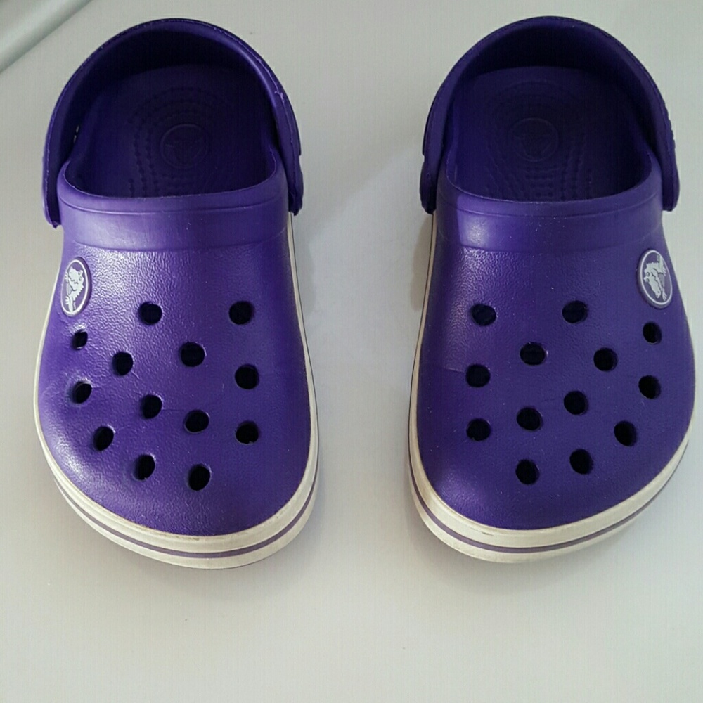 Purple Crocs Toddler size 8/9C