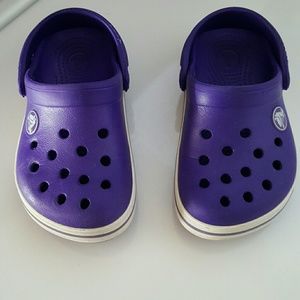 Purple Crocs Toddler size 8/9C