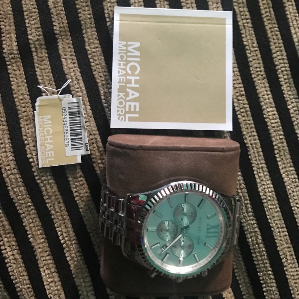 Mens silver MK watch