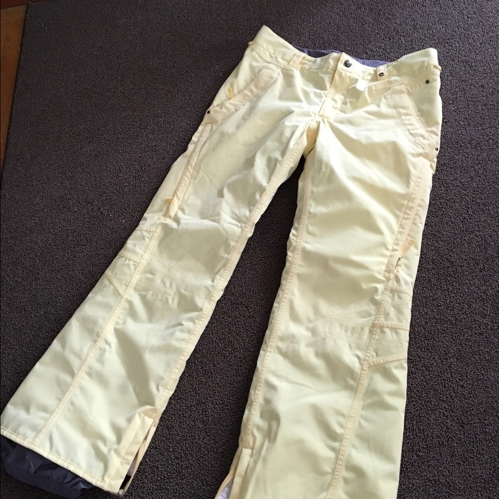 Burton Women's Yellow Snowboard Pants