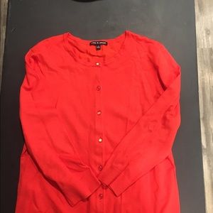 Cable & Guage orange cardigan