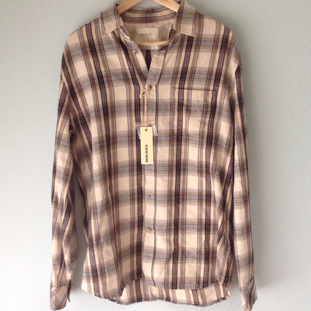 Men's Diesel plaid shirt