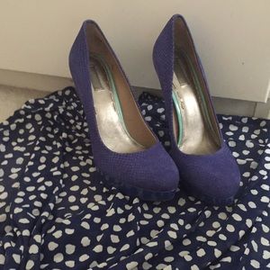 Rachel Zoe fun blue heels!