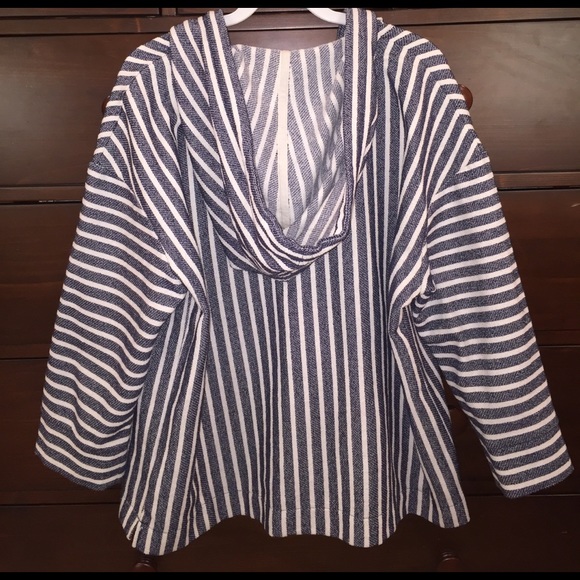 J CREW Striped poncho - Picture 2 of 4