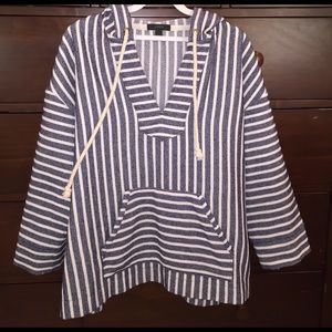 J CREW Striped poncho