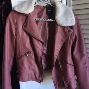 Faux leather jacket
