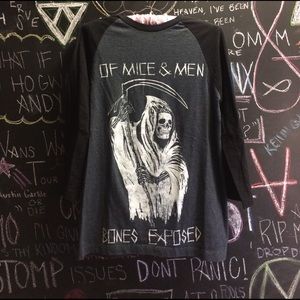 Of Mice & Men "bones exposed" long sleeve Tee