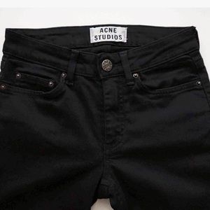 Acne Skin5 Black Jeans Size 25