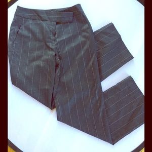 Loft grey and lilac stripe dress pants VGUC