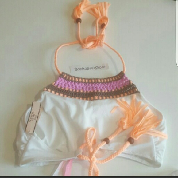 Victoria's secrets MEDIUM WHITE CROCHET BIKINI SET