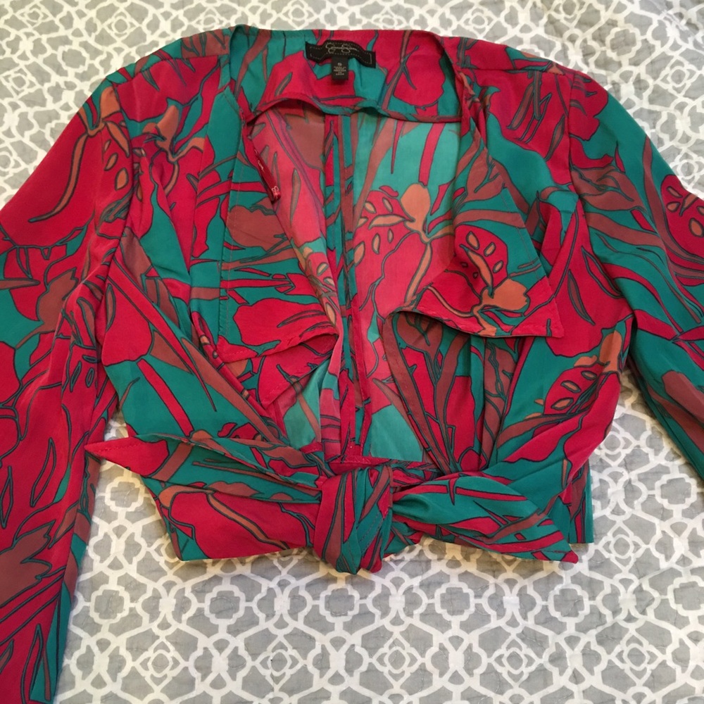 Jessica Simpson crop blazer