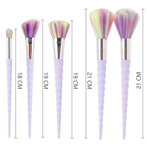 ❗️one left❗️🎉3xHP🎉Unicorn Makeup Brush Set - Picture 3 of 6