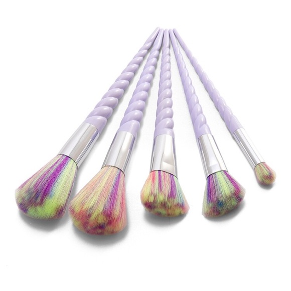 ❗️one left❗️🎉3xHP🎉Unicorn Makeup Brush Set - Picture 4 of 6
