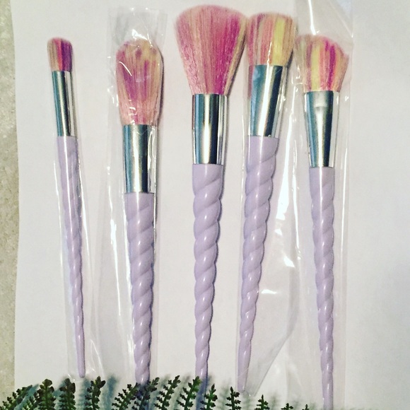 ❗️one left❗️🎉3xHP🎉Unicorn Makeup Brush Set - Picture 6 of 6