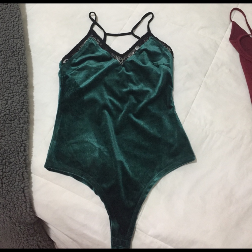 Velvet body suit