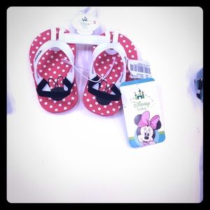 Minnie Mouse baby flip flops