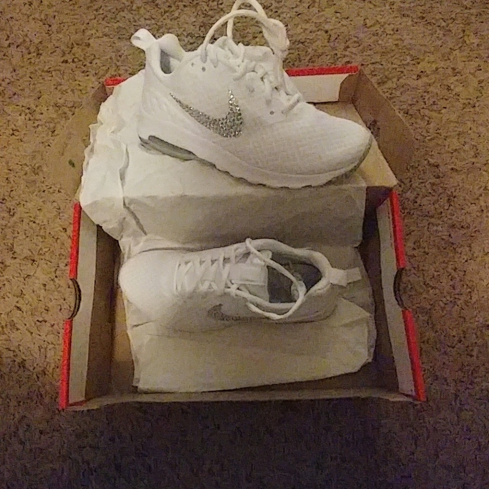 Size 7 Nike with with Crystal design