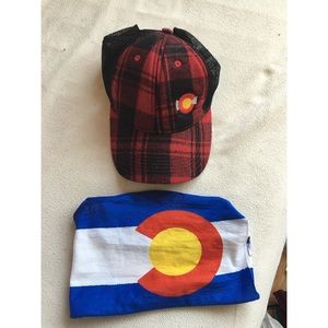 Colorado hat and neck warmer