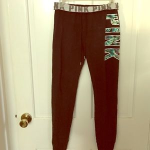 XS VS PINK PALM GYM PANT