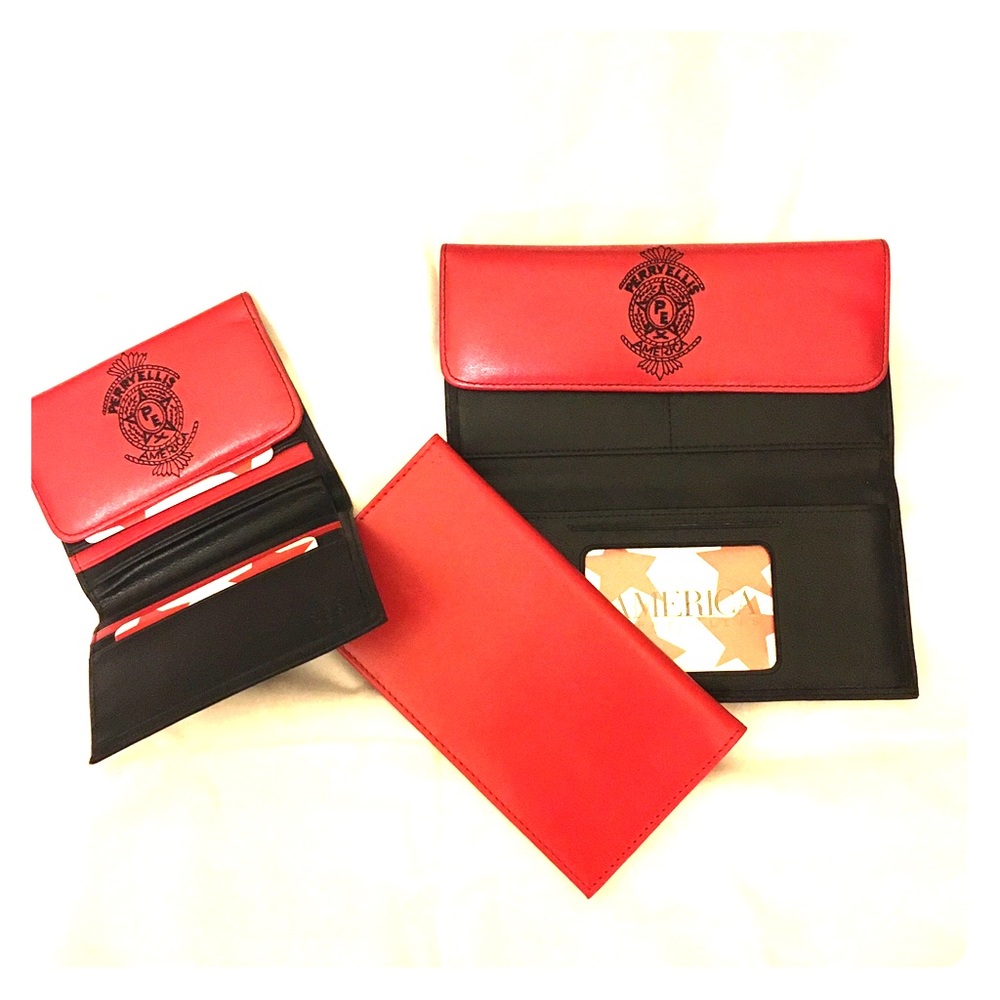 Black Red Perry Ellis Wallet & Card ID Holder