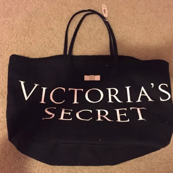 Victoria's secret large black tote - Picture 1 of 2