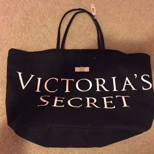 Victoria's secret large black tote