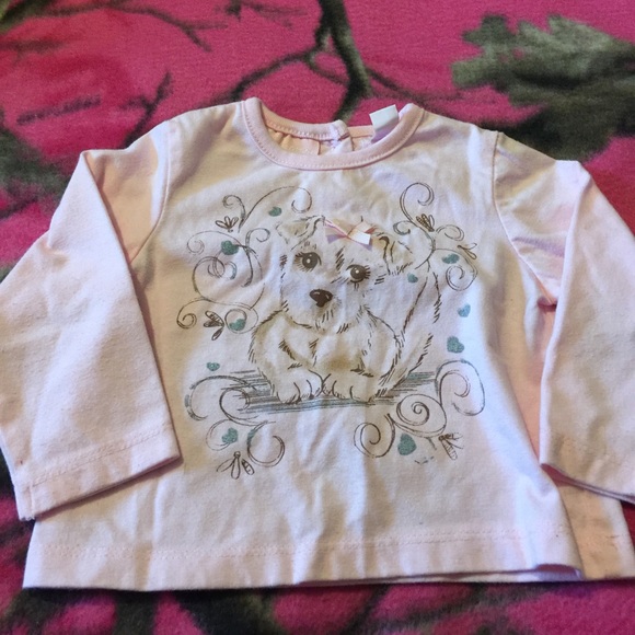 Adorable light pink 6-9 Months puppy shirt - Picture 1 of 4