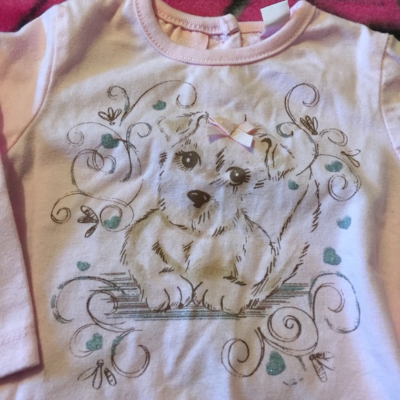 Adorable light pink 6-9 Months puppy shirt - Picture 2 of 4