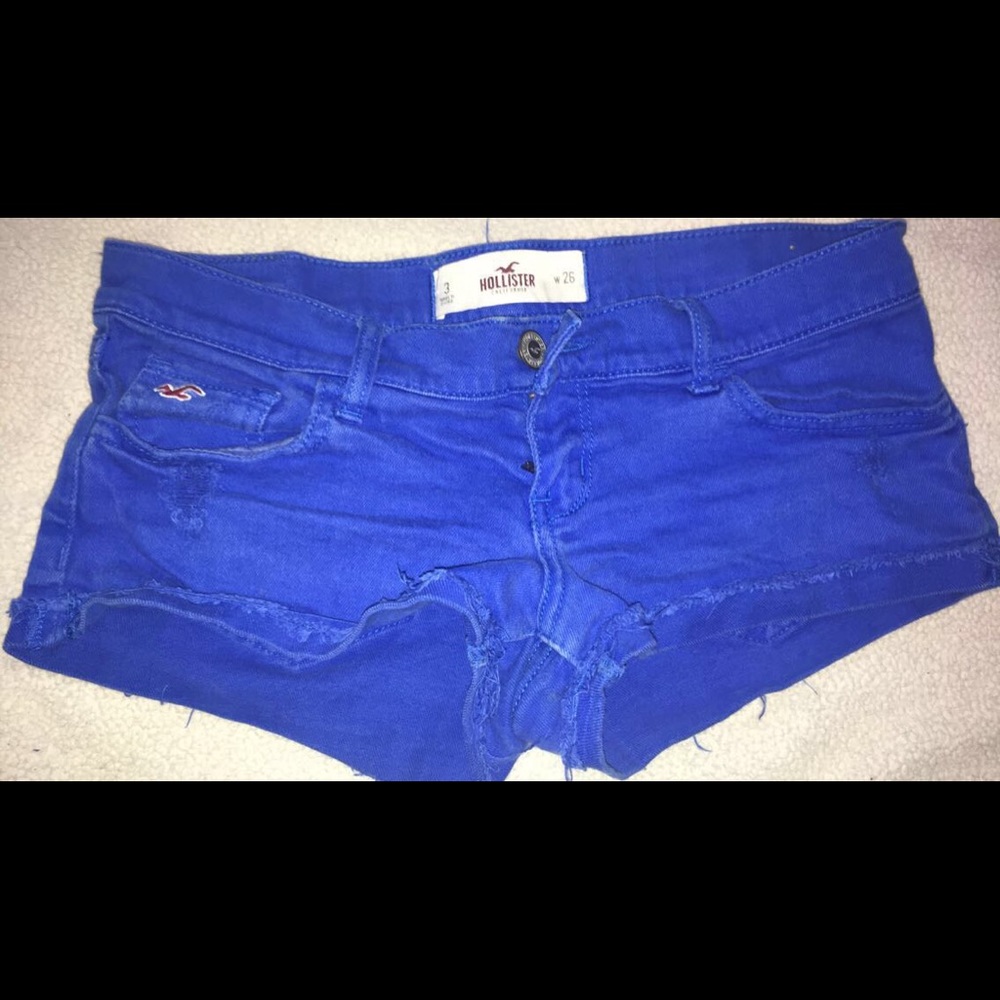 Hollister low rose jean shorts
