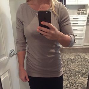 Zara Crewneck Stretchy Top