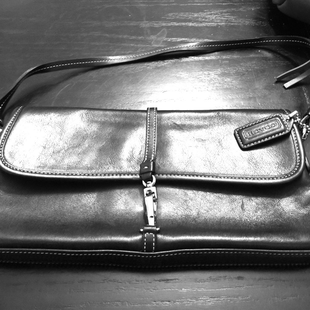 Coach soft leather classic clutch.