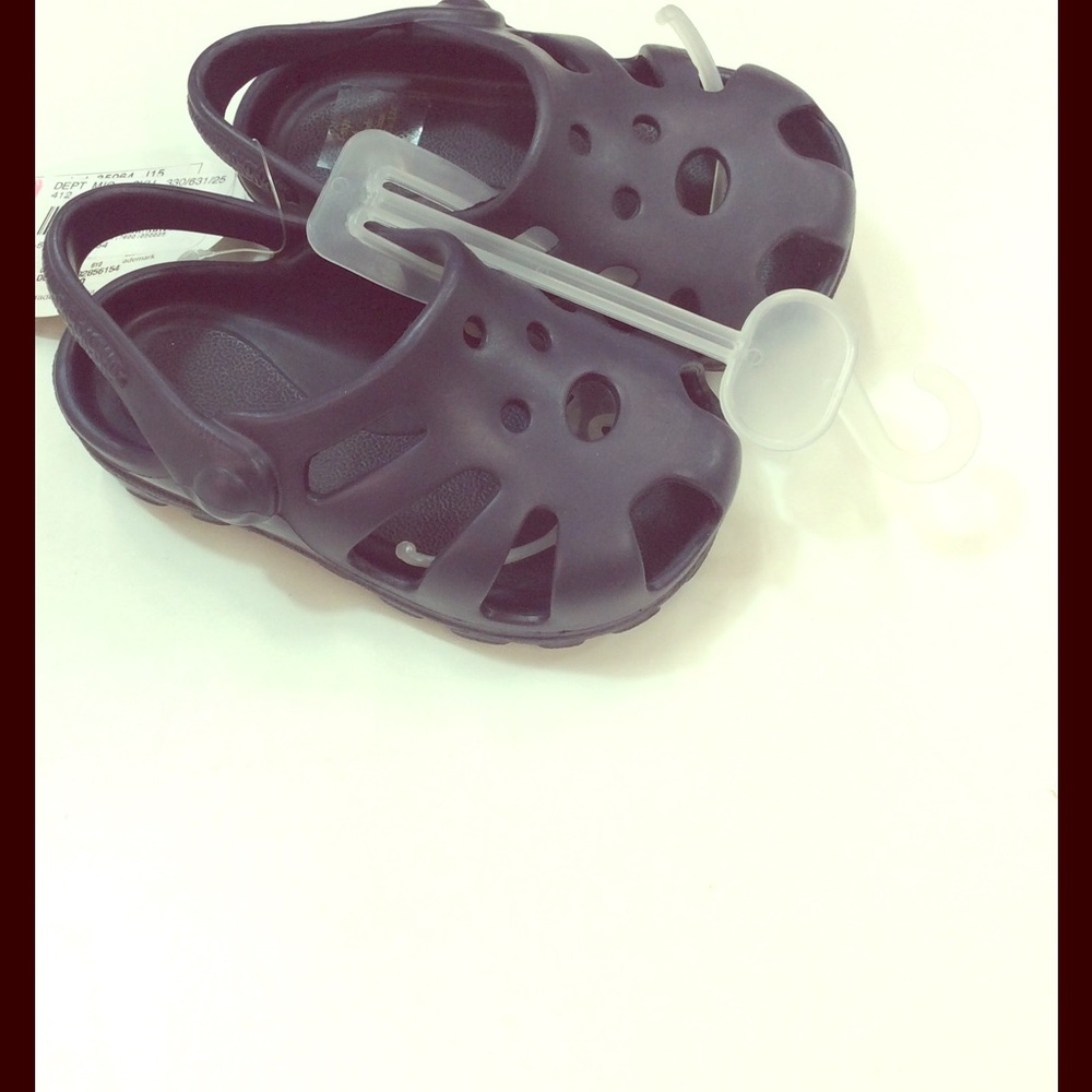 Blue baby crocs