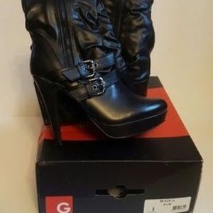 Guess LEATHER Boots size 6.5