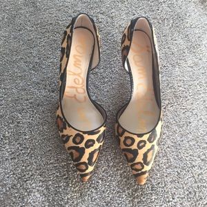Sam Edelman leopard heels
