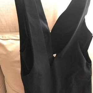 Navy blue crop top mini dress