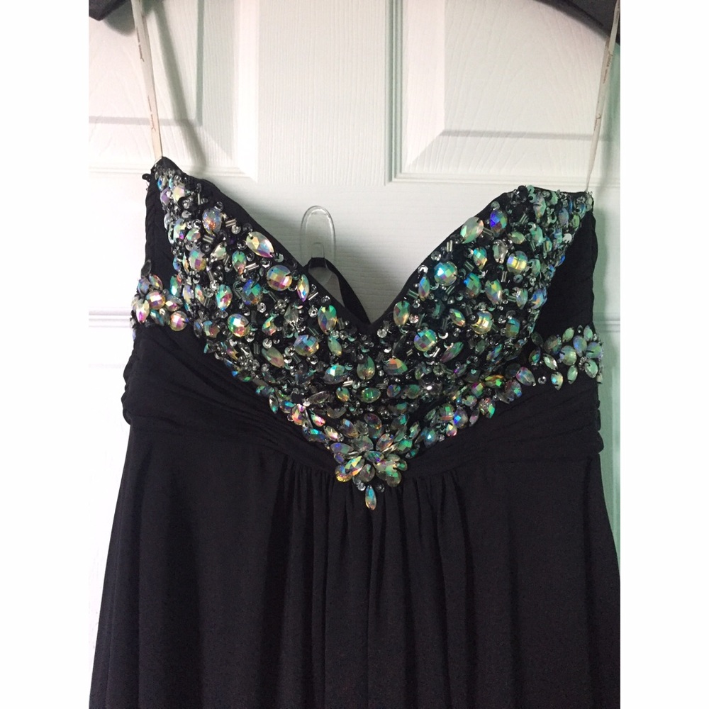 Black full length gown!