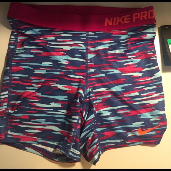 Nike Other - Kids pink and blue Nike pro shorts!