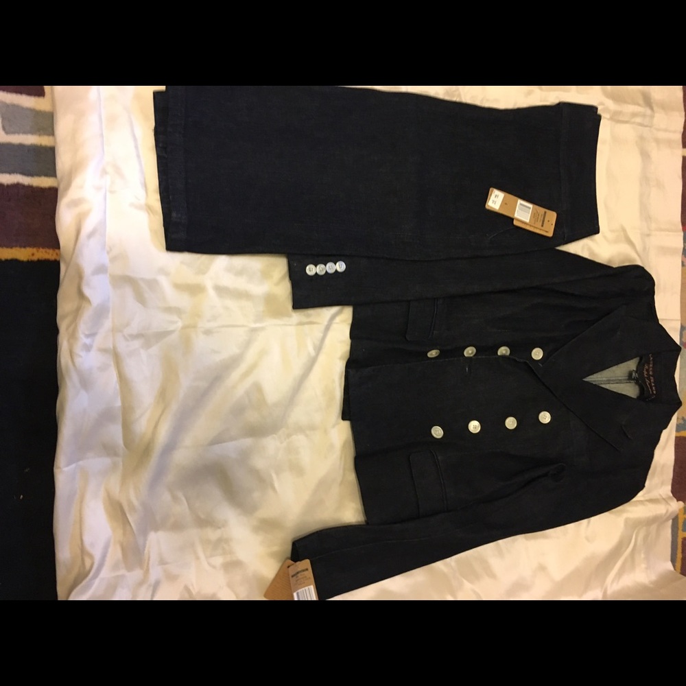Ralph Lauren Suit Denim Skirt Denim Jacket