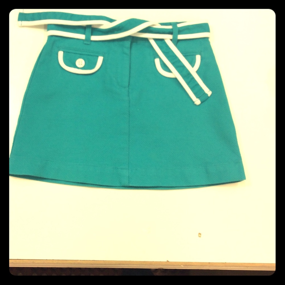 Janie & Jack teal skirt