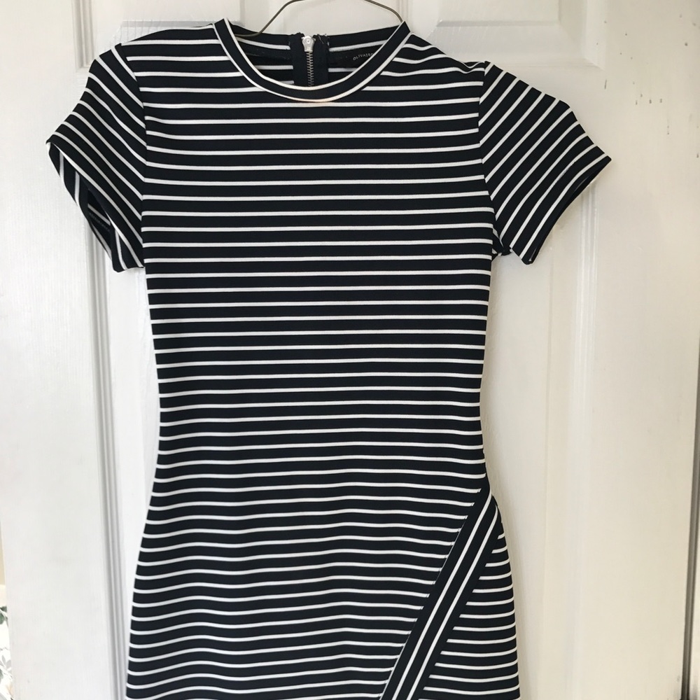 Lulu's navy striped dress