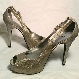 Worthington Silver and Gold Heels