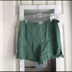 Green vintage shorts