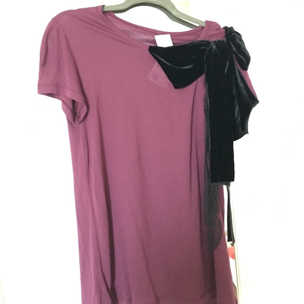 RED Valentino velvet bow blouse