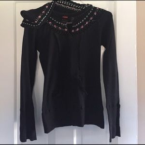 Free people hooded Henley. Medium