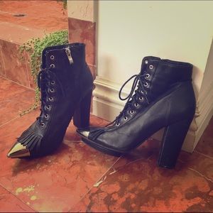 Jeffrey Campbell x Nasty Gal pointed heeled boots
