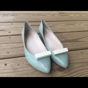 Jelly baby blue flats