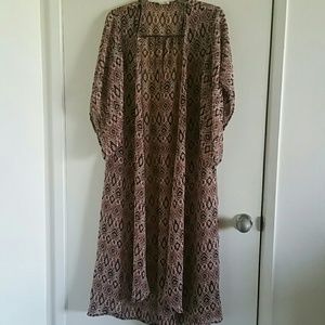 Pretty printed Long Kimono