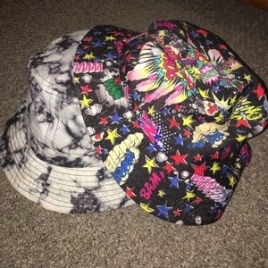 Two bucket hats