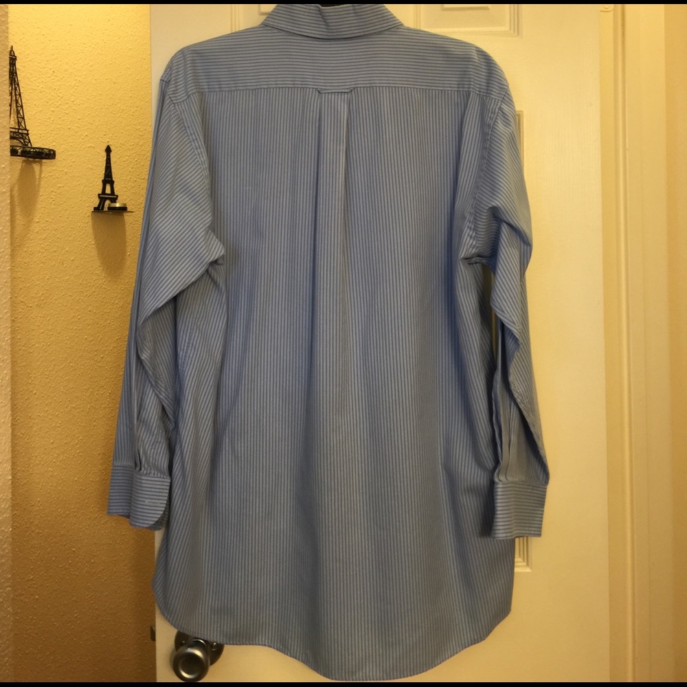 Men's blue striped shirt - Picture 3 of 4