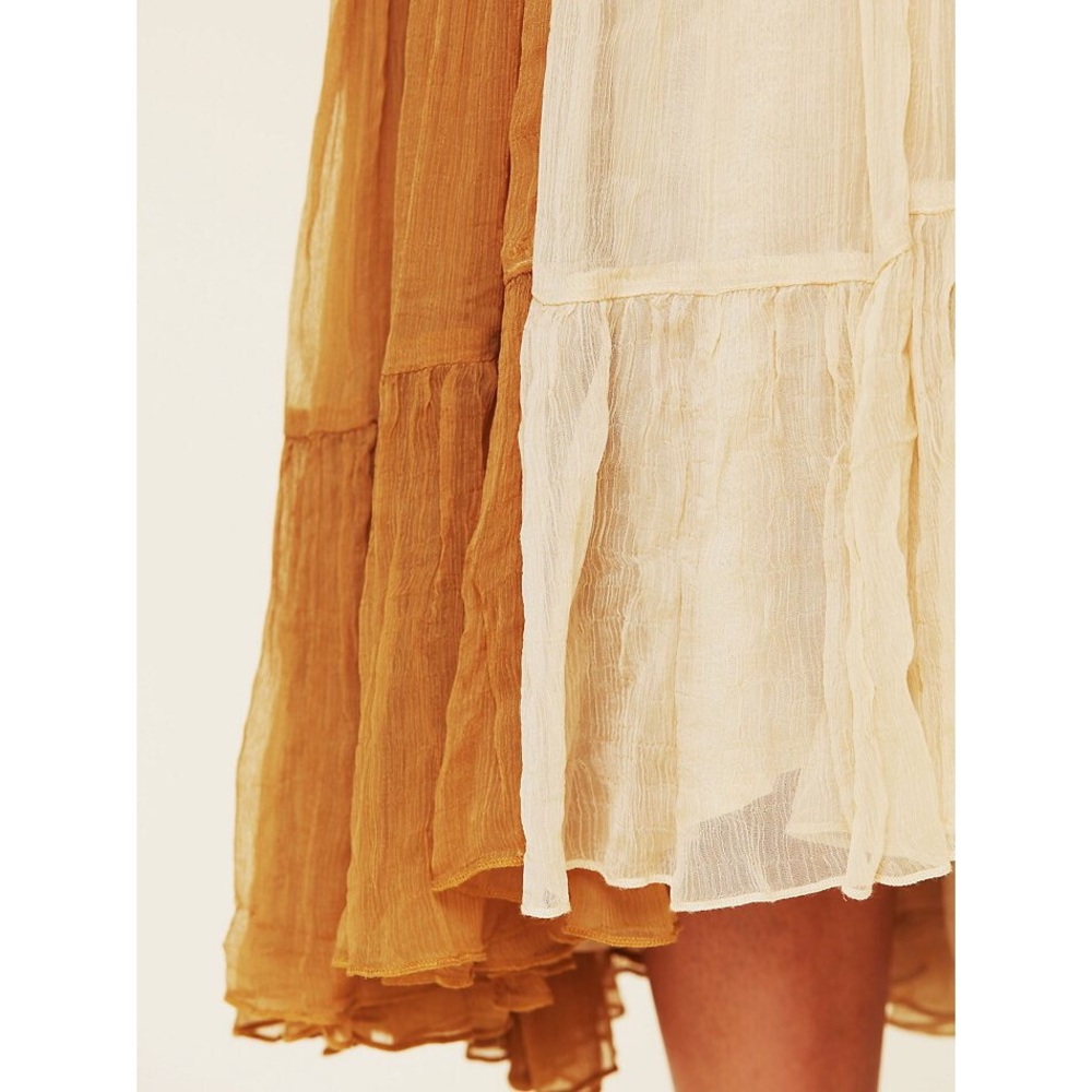 NWOT Free People gown w intricate beading/cutouts - Picture 3 of 8